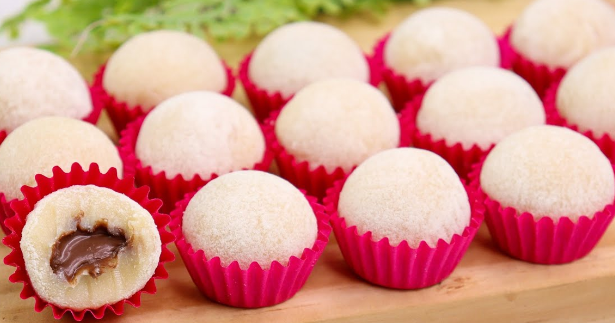 Doces: Brigadeiro de Ninho Recheado com Nutella 