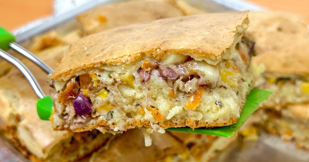 Nunca mais erre na torta de sardinha, de liquidificador, fácil e deliciosa 