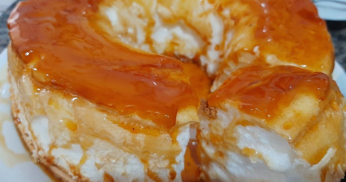 Doces: Pudim de Clara de Ovo Caramelizado 