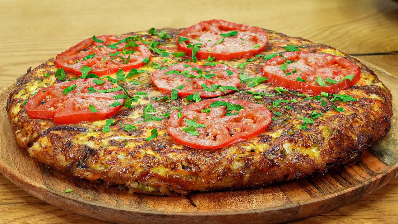 Torta de legumes feita na frigideira fica linda assim, e é feita com ingredientes simples 