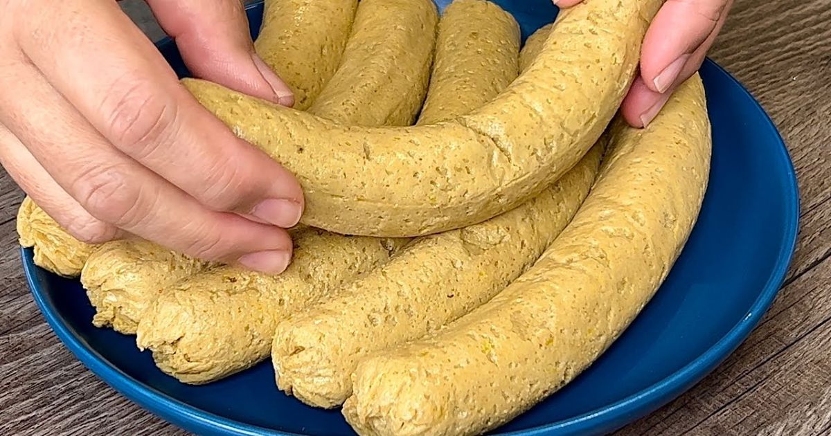 Basta misturar tofu com legumes e suas salsichas estarão prontas 