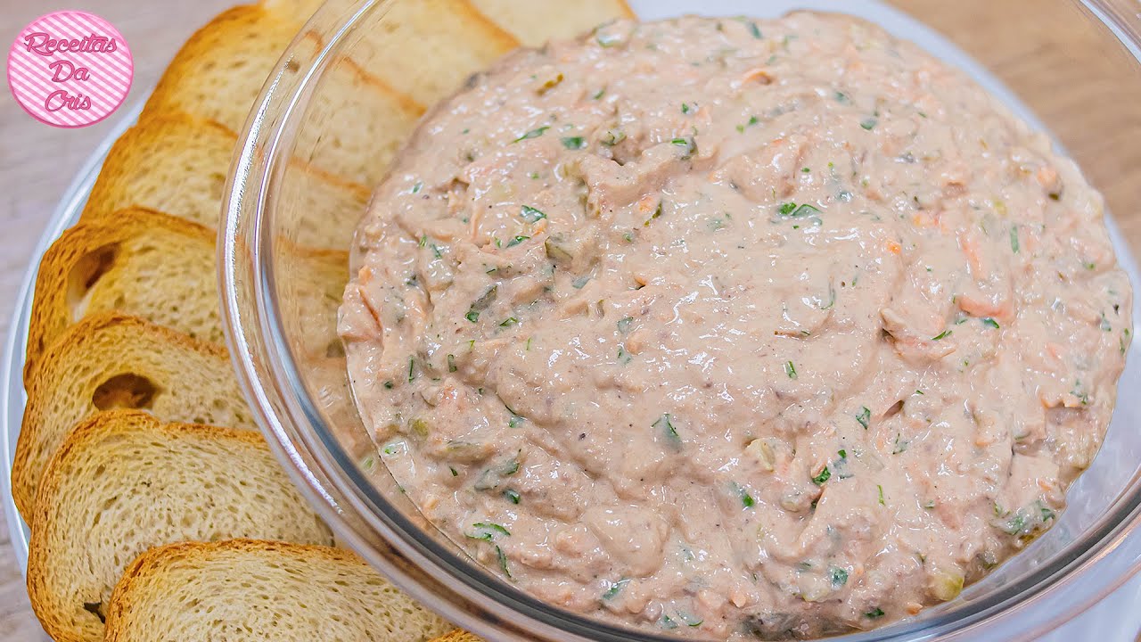 PATÊ CREMOSO DE ATUM OU SARDINHA DÁ VONTADE DE COMER DE COLHER MESMO 