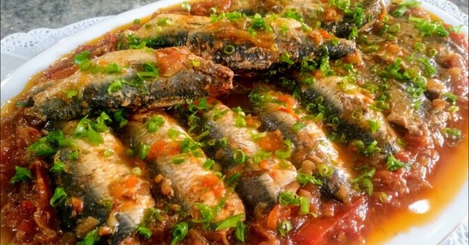 Acompanhamentos: SARDINHA A ESCABECHE-PEIXE SIMPLES E EXTREMAMENTE SABOROSO