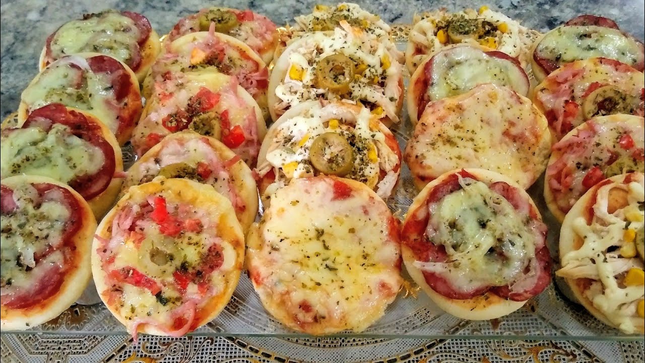 MINI PIZZA CASEIRA-MASSA PRÁTICA E RENDE MUITO APRENDA A FAZER 