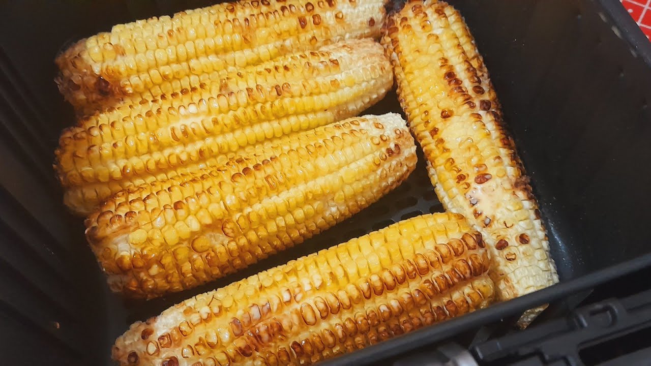 Milho verde com manteiga na fritadeira elétrica 