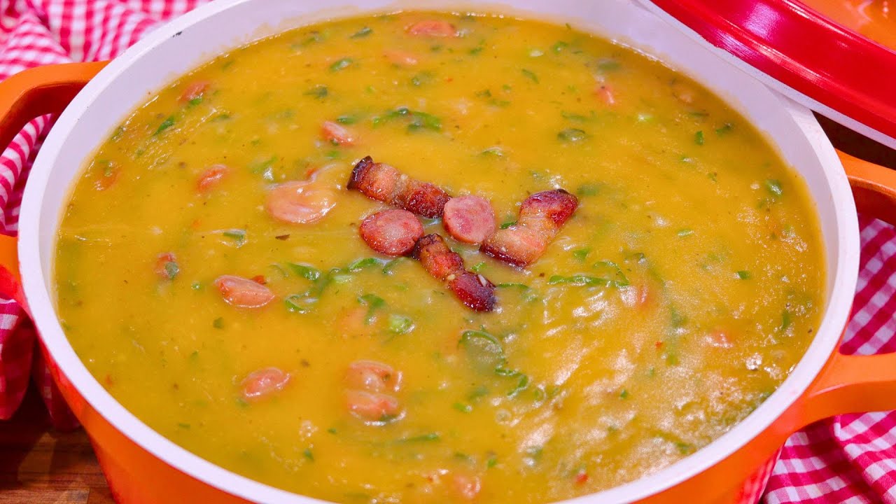 CALDO VERDE FÁCIL, RÁPIDO E DELICIOSO COM BACON E CALABRESA PARA ESQUENTAR NO FRIO! 