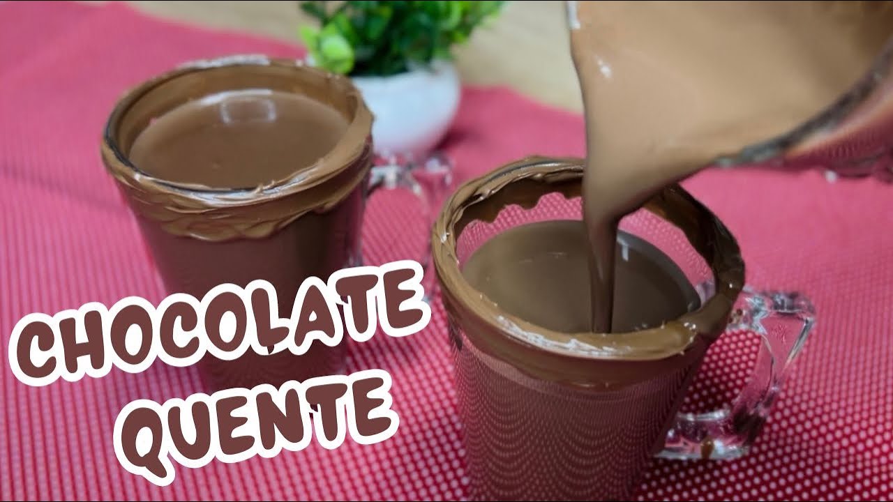 Chocolate quente sem amido e sem farinha, rápido e fácil 