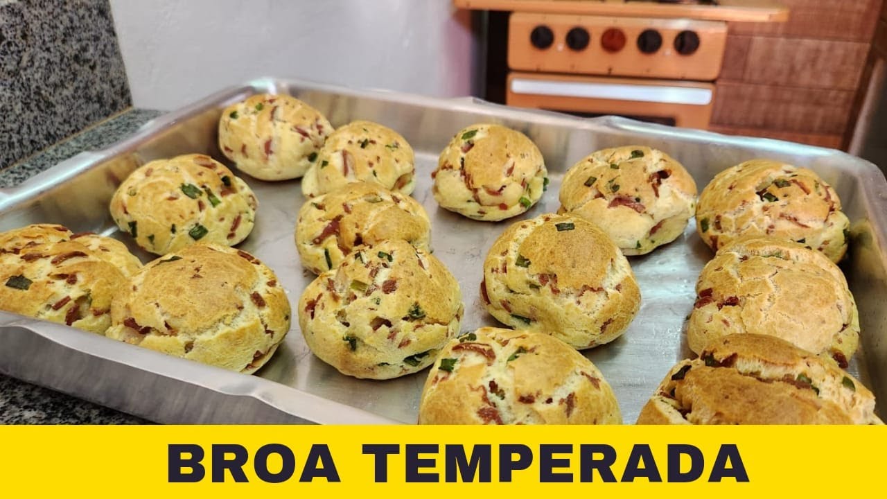 COMO FAZER BROA TEMPERADA | RECEITA SIMPLES E FÁCIL 