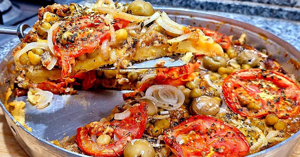 Pizza de sardinha com massa mole: uma receita que encantava nossa família nos anos 80 