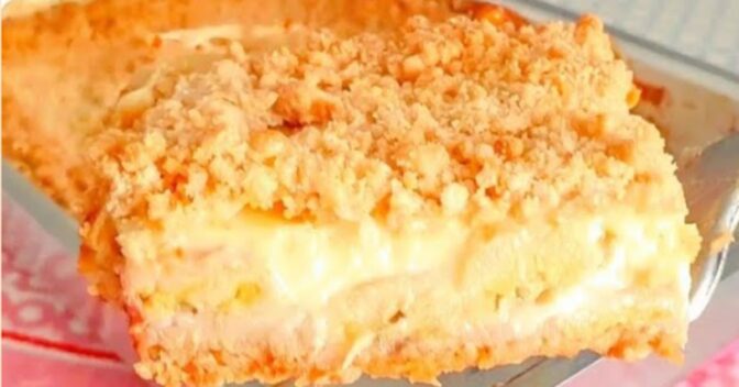 Bolos: Torta de banana cremosa com farofa