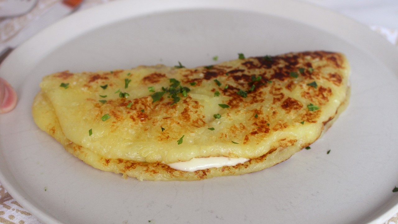 Receita de Rosti de Batata Doce com Tapioca 