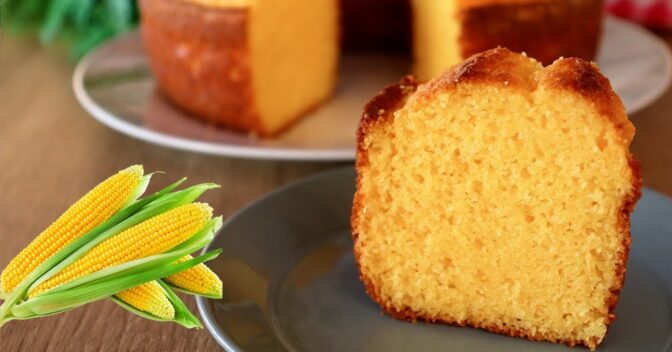 Bolos: Aprenda o segredo do bolo de milho 5 copos, deliciosamente macio e saboroso